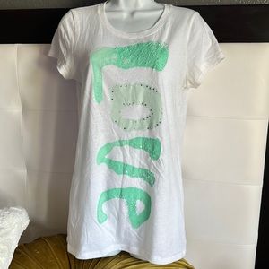 Victorias Secret Pink Love Pink Peace Sign Size L